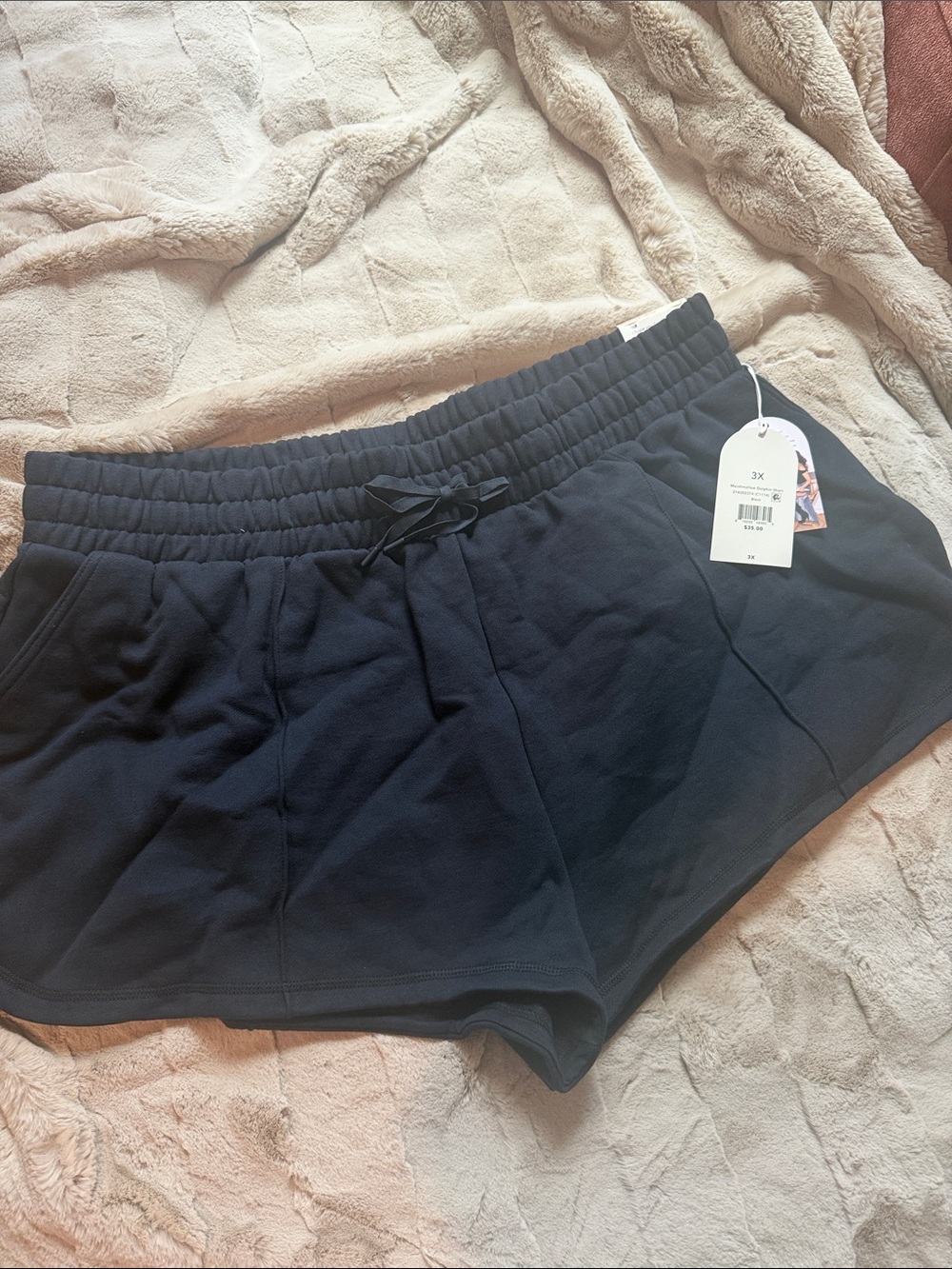 Women's Blogilates Black Marshmallow Dolphin Athletic Shorts